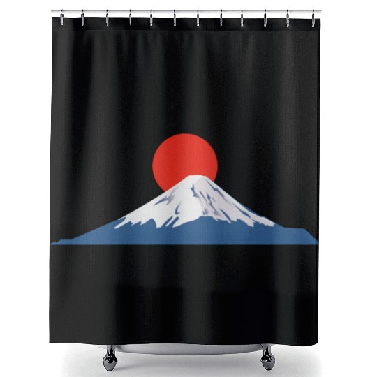 Japanese dawn on Mount Fuji Shower Curtains