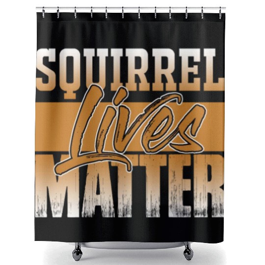 Squirrel Lives Matter Cool Chipmunks Animal Lover Shower Curtains