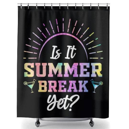 Summer Break Teacher appreciation Shower Curtains