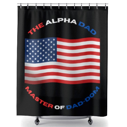American Dad dom farther step dad Shower Curtains