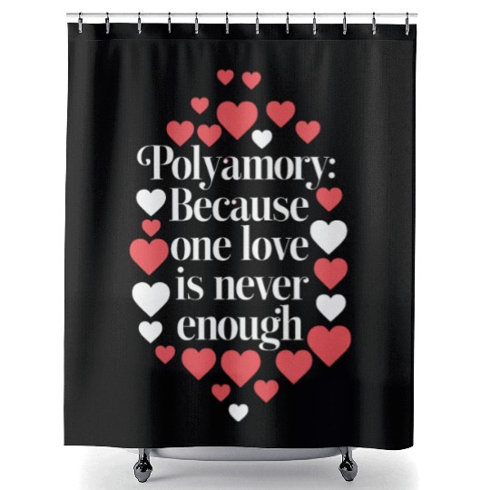 Polyamorous community Polyamorous Parenting Loving Shower Curtains