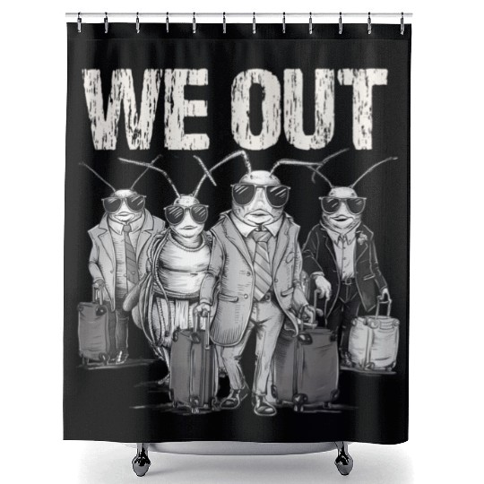 Cicada We Out Brood Emergence Shower Curtains