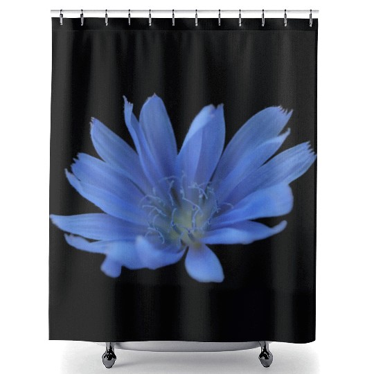 blue flower blueweed purple blossom Shower Curtains