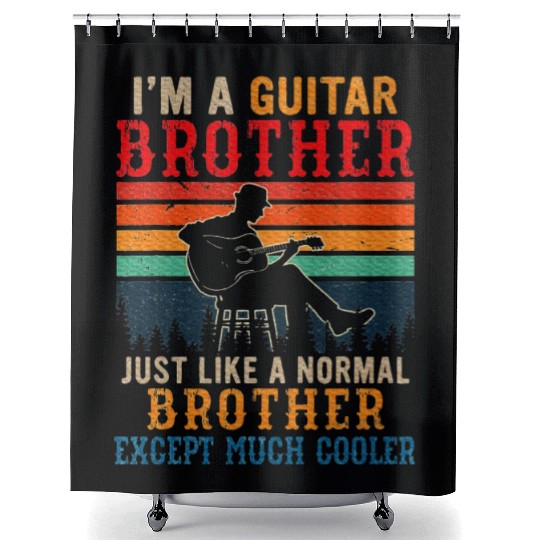 I'm A Guitar Brother Definition Much Cooler Shower Curtains