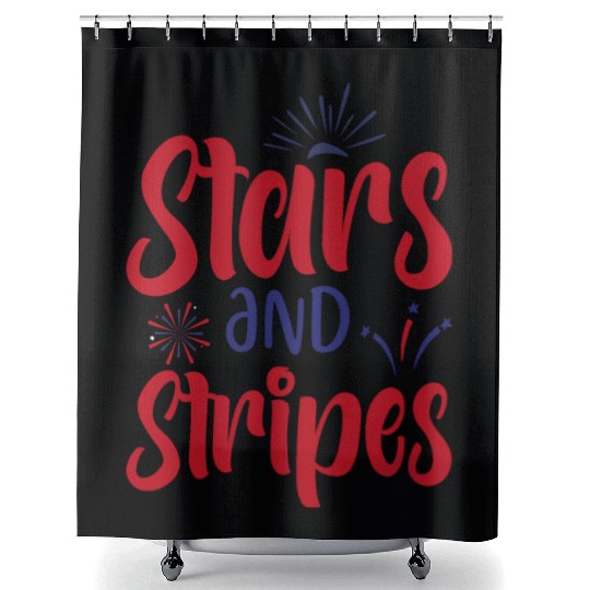 Stars and Stripes Shower Curtains