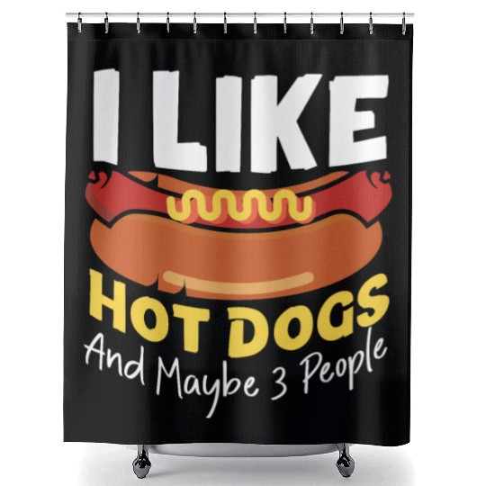 Hot Dog Adult I Like Hot Dogs And Shower Curtains