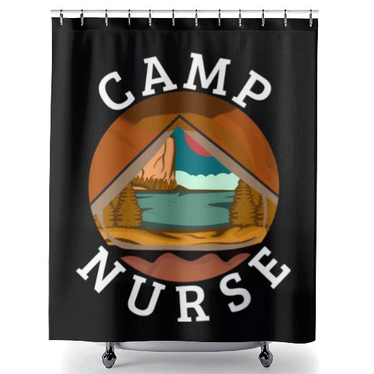 Summer Camp Nurse Women Shower Curtains