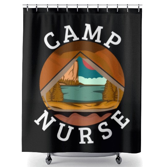 Summer Camp Nurse Women Shower Curtains