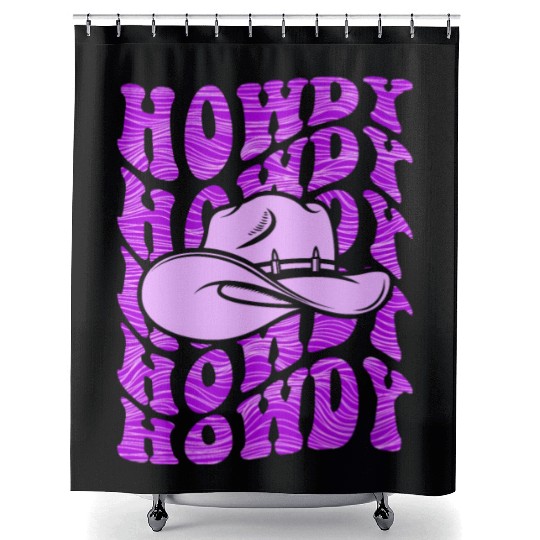 Western Country Texas Cowboy Hat Shower Curtains