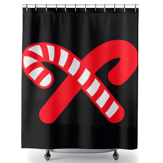 Candy Canes Icon Shower Curtains