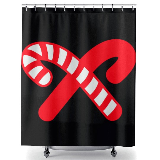 Candy Canes Icon Shower Curtains