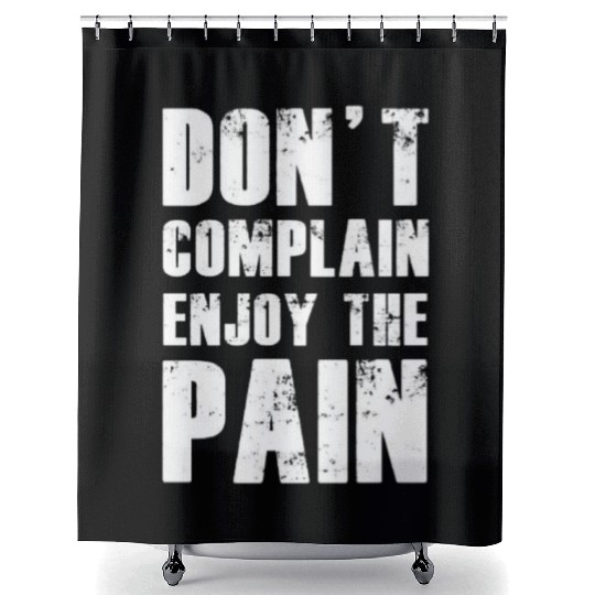 Motivational quotes for gym,fitness Shower Curtains