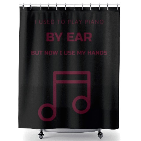 Dad joke play piano Shower Curtains