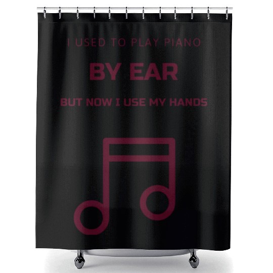 Dad joke play piano Shower Curtains