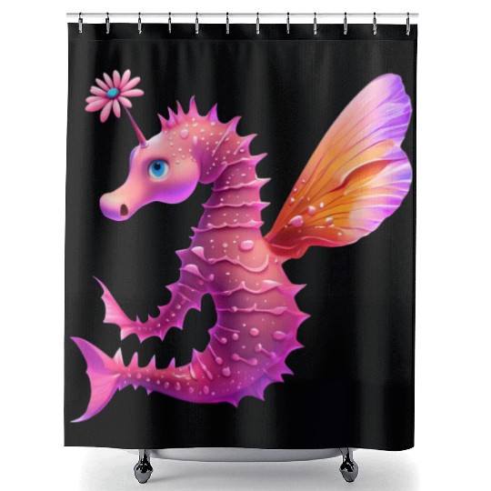 Daisy The Fairy Sea Horse Shower Curtains