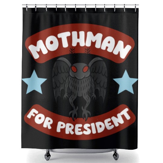 Mothman USA Election Campaign Politics 2024 Shower Curtains
