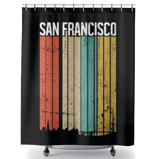 San Francisco Vintage Shower Curtains