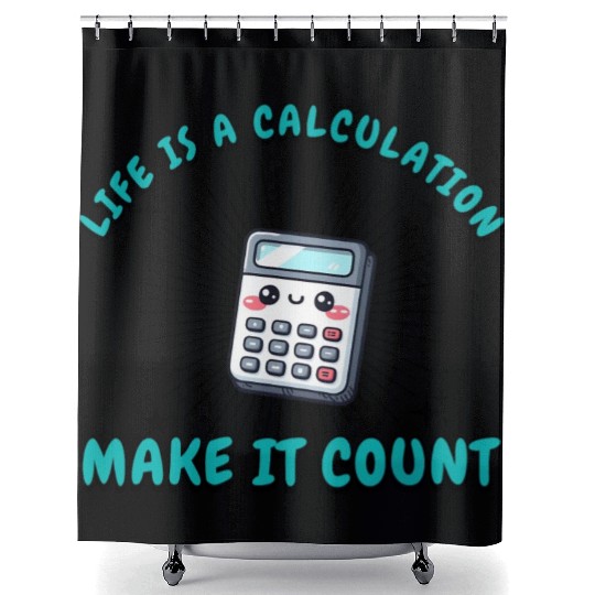 Simple Math, Pure Joy Shower Curtains
