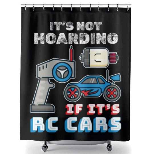 Natural Born RC car Driver Racer Remote Controlled Shower Curtains
