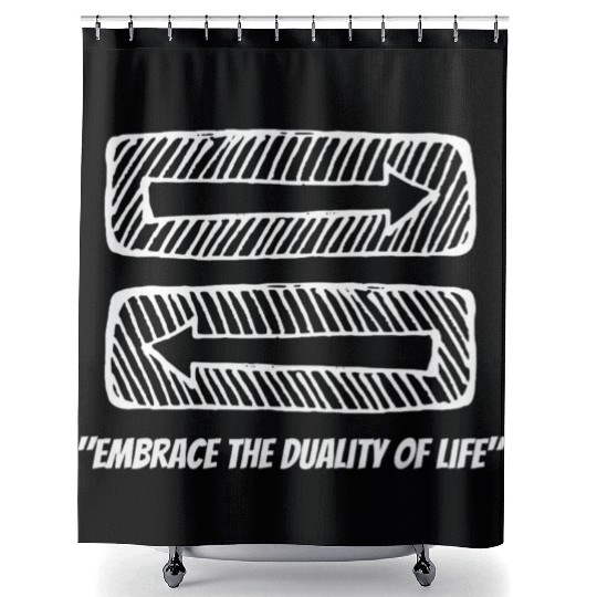 Embrace the Duality of Life Shower Curtains