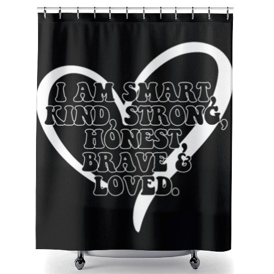 Daily Affirmation Uplifting Quotes Positive Shower Curtains