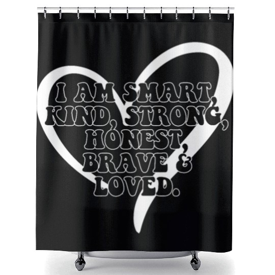 Daily Affirmation Uplifting Quotes Positive Shower Curtains