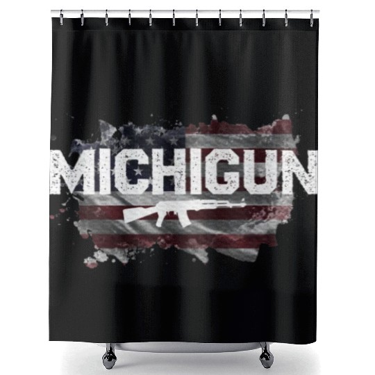 Michigan Gun Lovers Shower Curtains