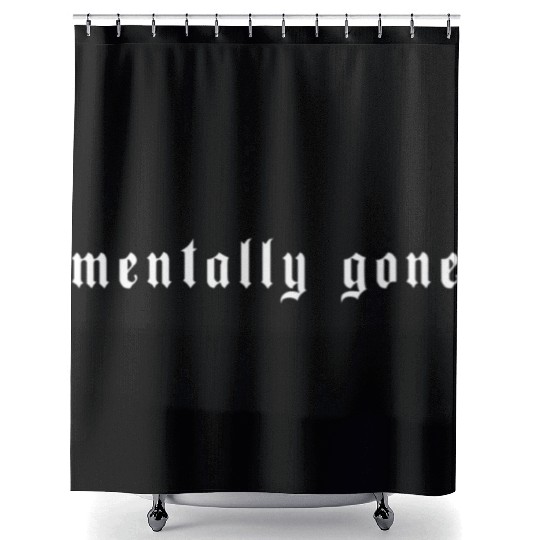 Mentally Gone Aesthetic Clothes Premium Shower Curtains