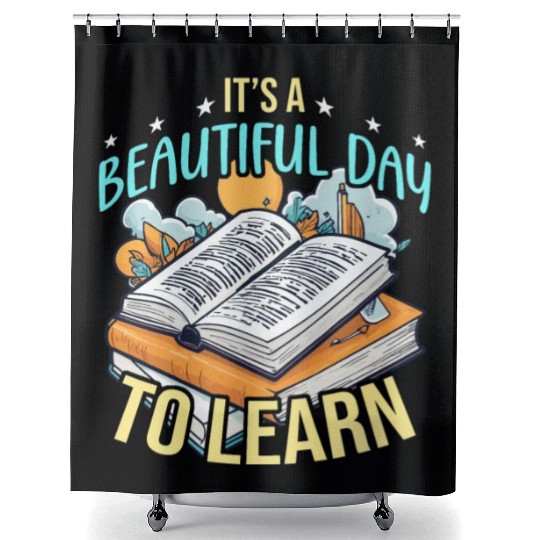 Literature Teacher It's A Beautiful Day To Reading Shower Curtains