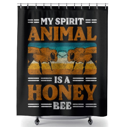 Honey Bee Nature Useful Beekeeper Shower Curtains