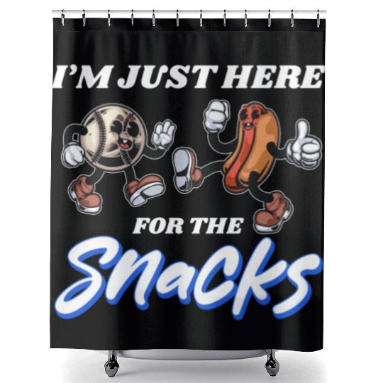 Patriotic Fun: 4th Of July Hot Dogs, Snacks Shower Curtains