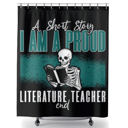 Literature Teacher A Short Story I Am A Librarian Shower Curtains
