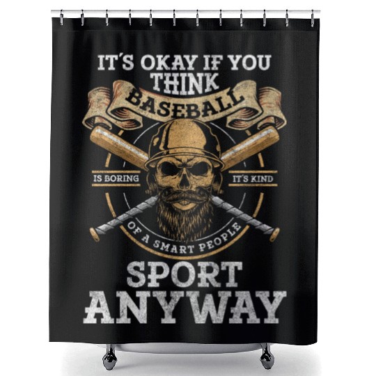 Sport Bat Coach Shower Curtains