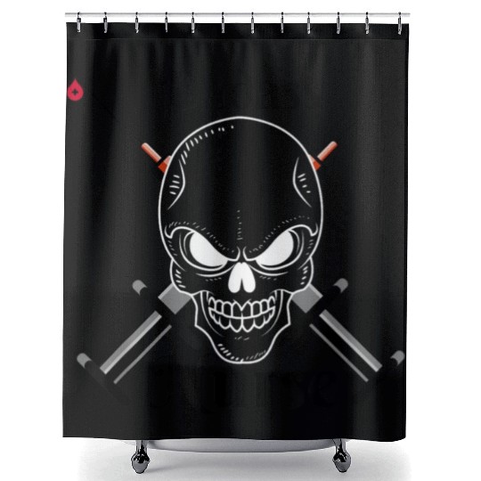 Badass Nurse Nursing student Shower Curtains