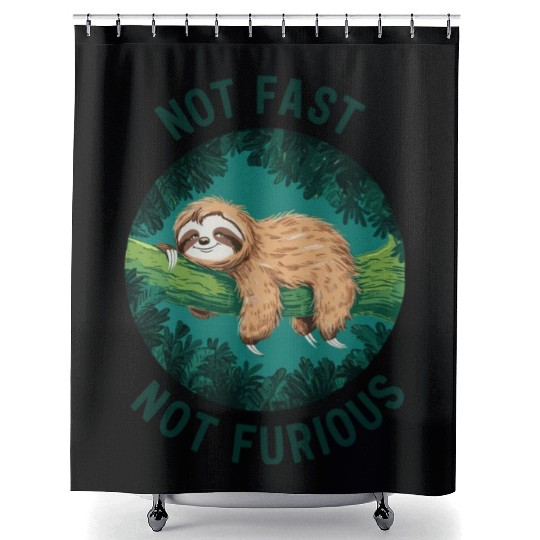 NOT FAST NOT FURIOUS Classic Shower Curtains