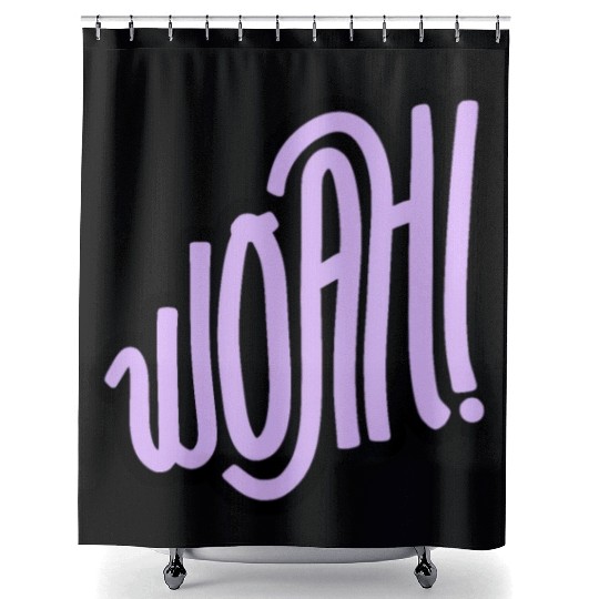 woah surprise Shower Curtains