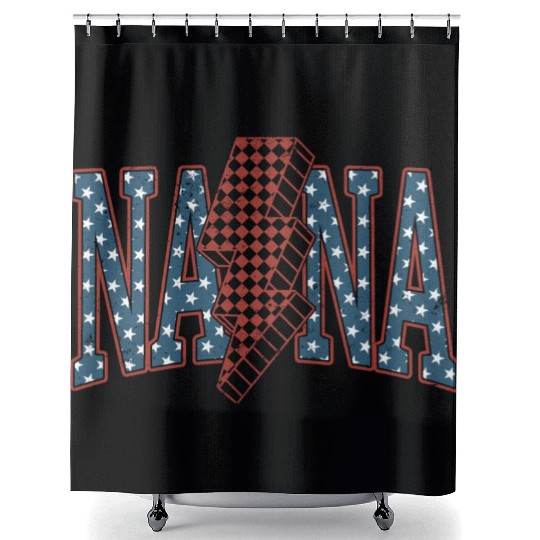 Nana 4th Of July Shower Curtains