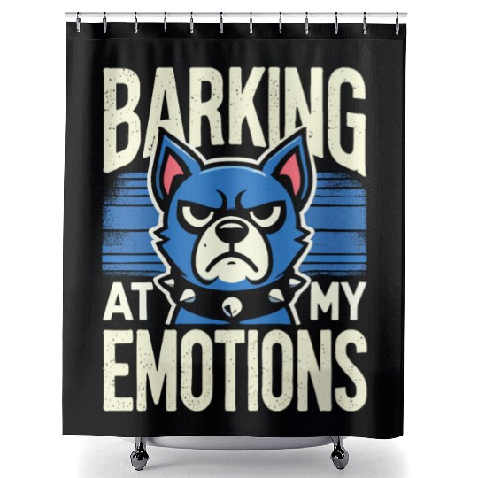Emo Dog Gothic Dog Alternative Fashion for Dog Shower Curtains