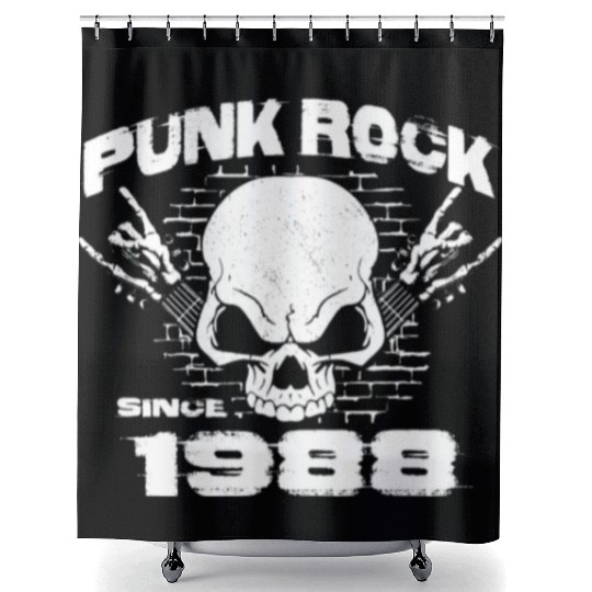 Vintage Grunge Punk since 1988 for 36th Birthday Shower Curtains