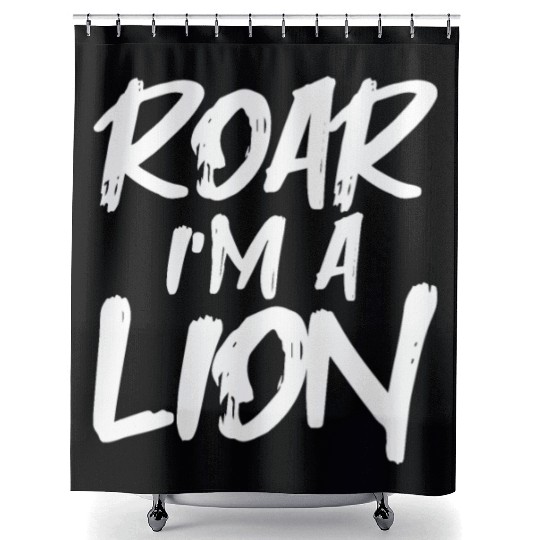Roar I'm A Lion Shower Curtains