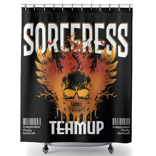 sorceress Team-up streetwear Shower Curtains