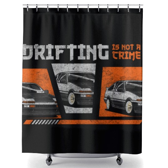 Car Art Mechanic Racing Shower Curtains