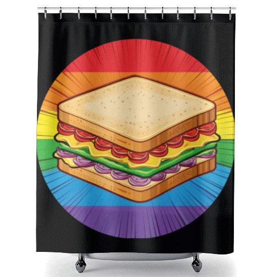 LGBTQ Sandwich Shower Curtains