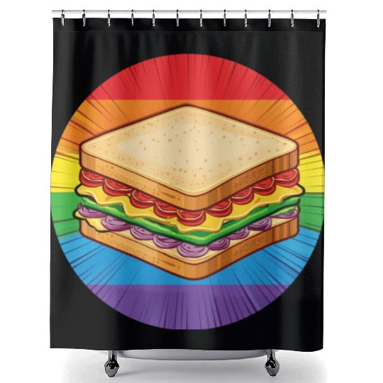 LGBTQ Sandwich Shower Curtains