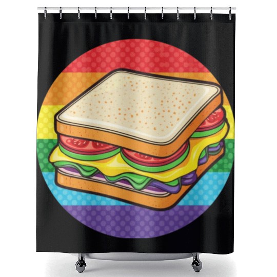 LGBTQ Sandwich Shower Curtains
