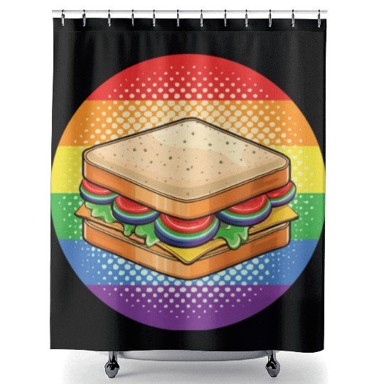 LGBTQ Sandwich Shower Curtains