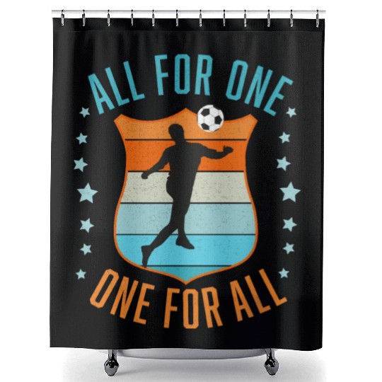 Soccer Team Spirit Shower Curtains