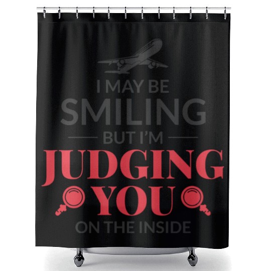 Flight Attendant Aviation Cabin Crew Airline Staff Shower Curtains