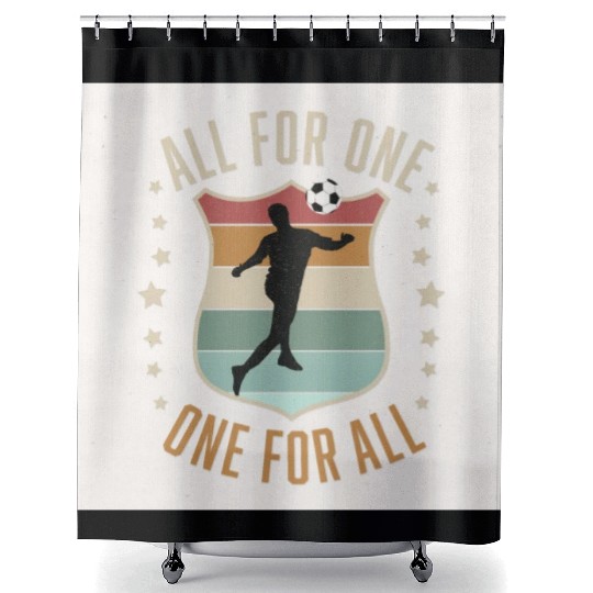 Soccer Team Spirit Shower Curtains