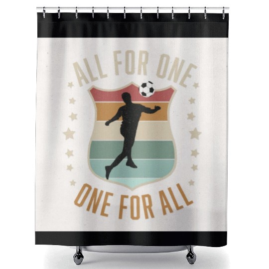 Soccer Team Spirit Shower Curtains